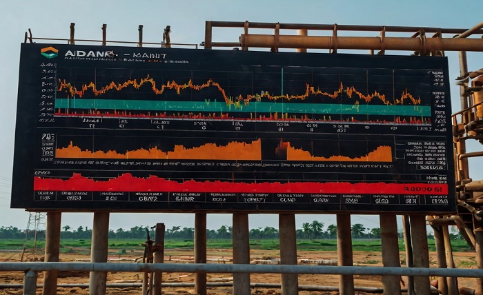 adani gas share price