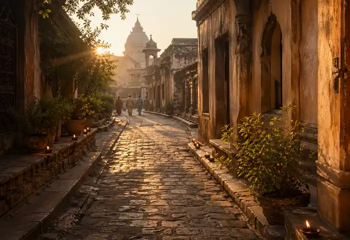 Vrindavan padayatra morning spiritual walk route