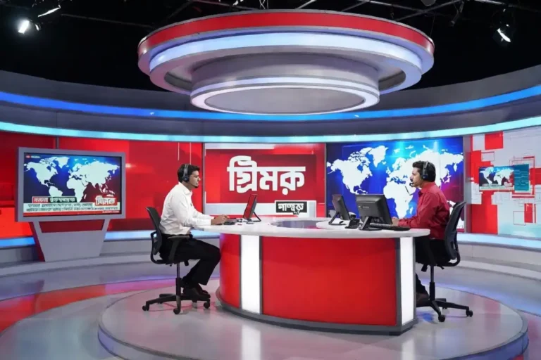 ABP Ananda live news Bengali today broadcast studio