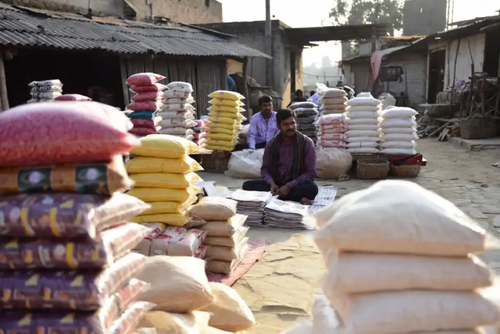 Ballia sattu products displayed at a local ODOP market stall in UP