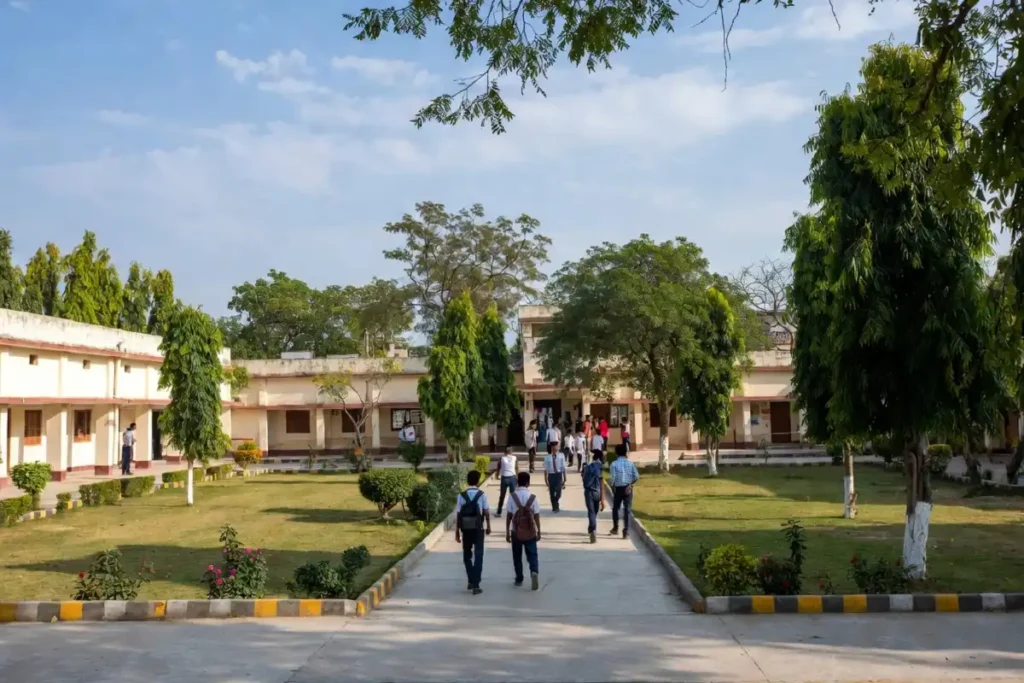 College campus building in Deoria district Uttar Pradesh