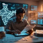 Hindi news insider guide showing newspapers and digital screens with Indian news headlines