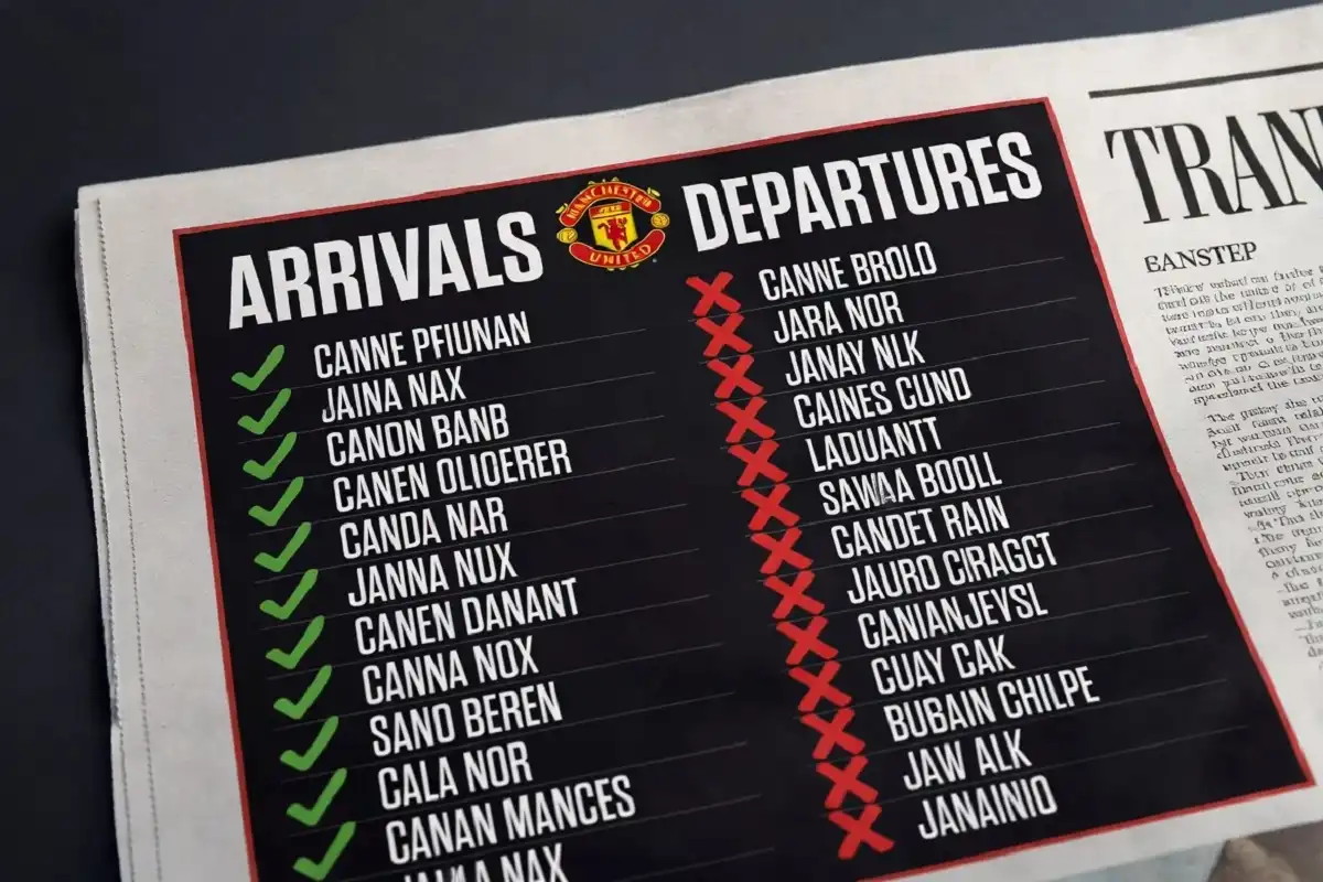 Manchester United transfer window 2025 confirmed signings infographic
