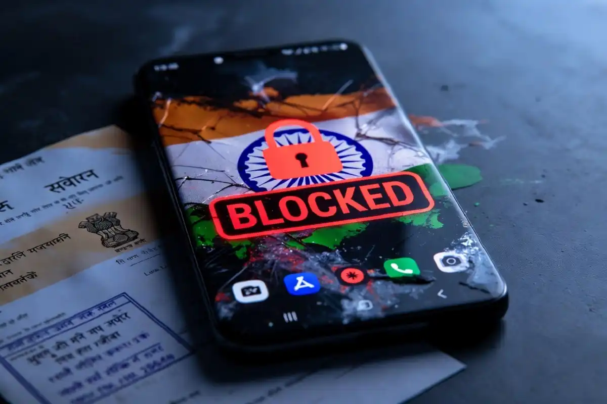 Symbolic visual representing India's MIB ban on 25 OTT platforms including Ullu